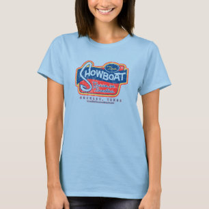 Verwittert u. brennen Sie Showboat-Antrieb im T-Shirt
