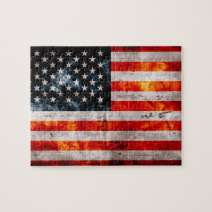 Verwitterte alte amerikanische Flagge