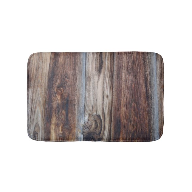 Verwitterte alte hölzerne Wand-Beschaffenheit Badematte (Vorderseite)