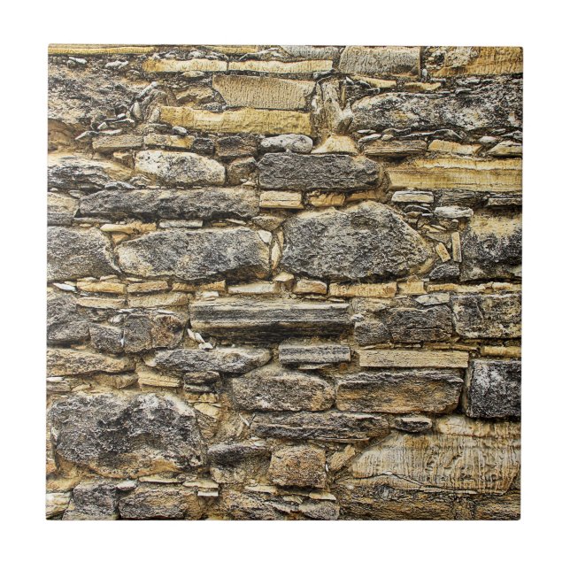 Verwitterte alte Wand-Steinbeschaffenheit Fliese (Vorderseite)