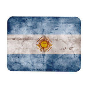 Verwitterte Argentinien-Flagge Magnet