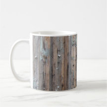 Verwitterte Bauholz-Tasse