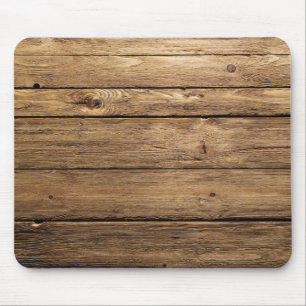 Verwitterte dunkle Planken Mousepad