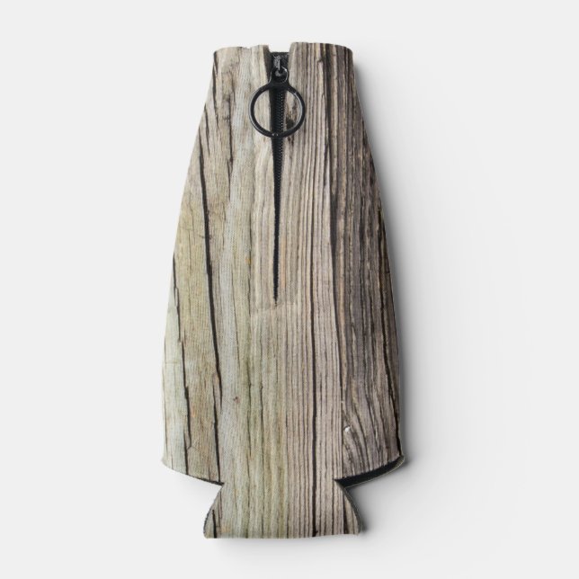 Verwitterte Holzkarten Flaschenkühler (Rückseite)