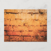 Verwitterte orange Ziegelwand