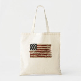 Verwitterte USA-Flagge Tragetasche