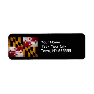 Verwitterte Vintage Maryland-Staats-Flagge