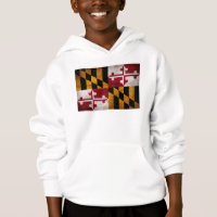 Verwitterte Vintage Maryland-Staats-Flagge