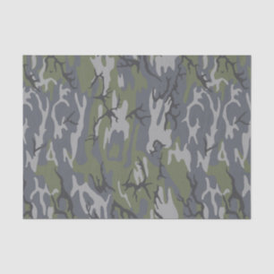Verwitterte Zutageliegen-Camouflage Seidenpapier
