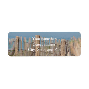 Verwitterter Strand-Zaun