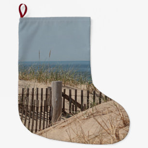 Verwitterter Strandzaun in der Sanddüne auf Cape Großer Weihnachtsstrumpf