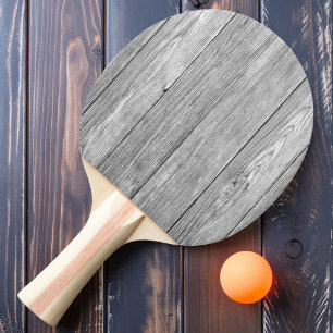 Verwittertes dunkelgraues Holz Tischtennis Schläger