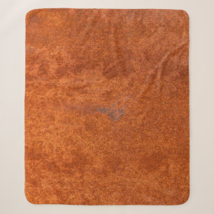 Verwittertes, rostiges Metall: orange-rote Textur. Sherpadecke