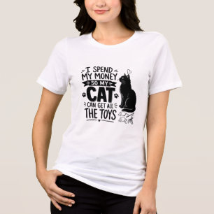 Verwöhn meine Katze Tri-Blend Shirt