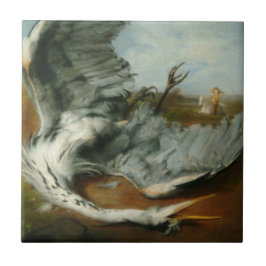 Verwundete Heron (von George Frederick Watts) Fliese