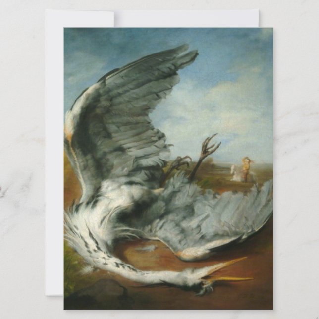 Verwundete Heron (von George Frederick Watts) Karte (Vorderseite)