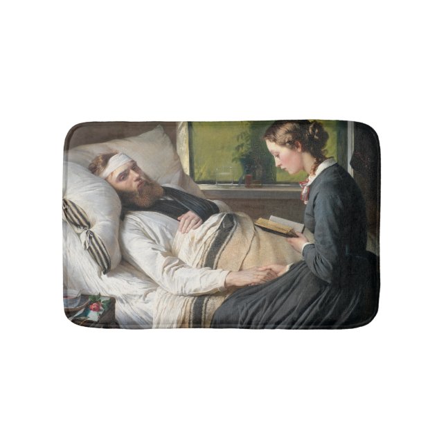 Verwundeter Krieger (von Elisabeth Jerichau-Bauman Badematte (Vorderseite)