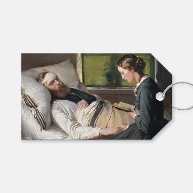 Verwundeter Krieger (von Elisabeth Jerichau-Bauman Geschenkanhänger (Vorderseite (Horizontal))