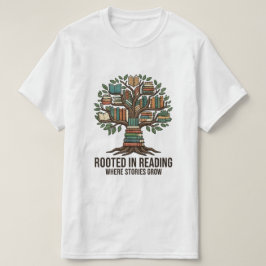 Verwurzelt im Lesen, wo Geschichten wachsen Buchli T-Shirt