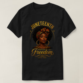 Verwurzelt in der Freiheit Juneteenth 1865 Gold Ku T-Shirt