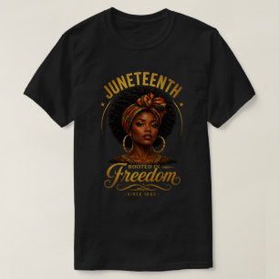 Verwurzelt in der Freiheit Juneteenth 1865 Gold Ku T-Shirt