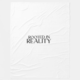 Verwurzelt in der Realität Minimalistische Schreib Fleecedecke
