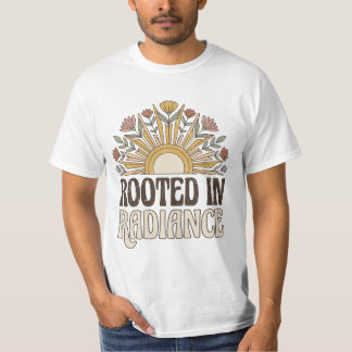 Verwurzelt in strahlender Retro-Sonne Boho T-Shirt