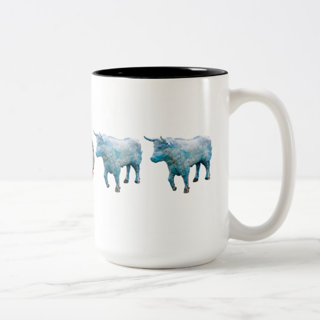 "Verwurzelte" 15 Unze-Tasse Zweifarbige Tasse (Rechts)