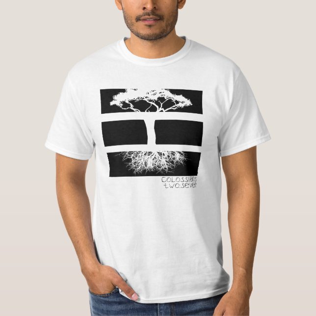 Verwurzelter Baum T-Shirt (Vorderseite)