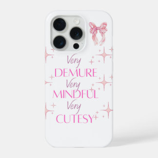 Very Cutesy Pink Aesthetic Phone Case iPhone 15 Pro Hülle