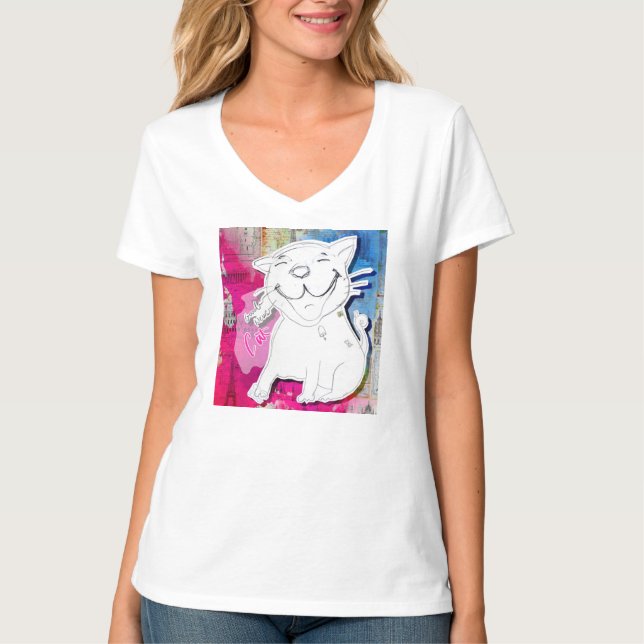 Very Good News Cat T-Shirt (Vorderseite)
