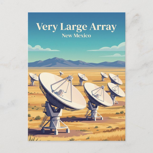 Very Large Array New Mexico Postkarte (Vorderseite)