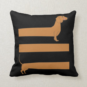 Very long Dachshund funny Kissen