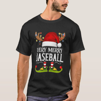 Very Merry X-Mas Baseball T-Shirt