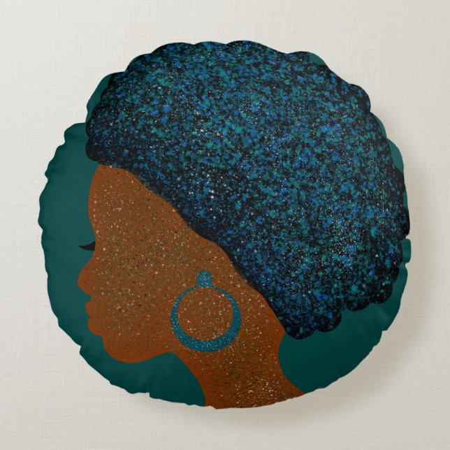 Verzaubererin Rundes Kissen (Vorderseite)