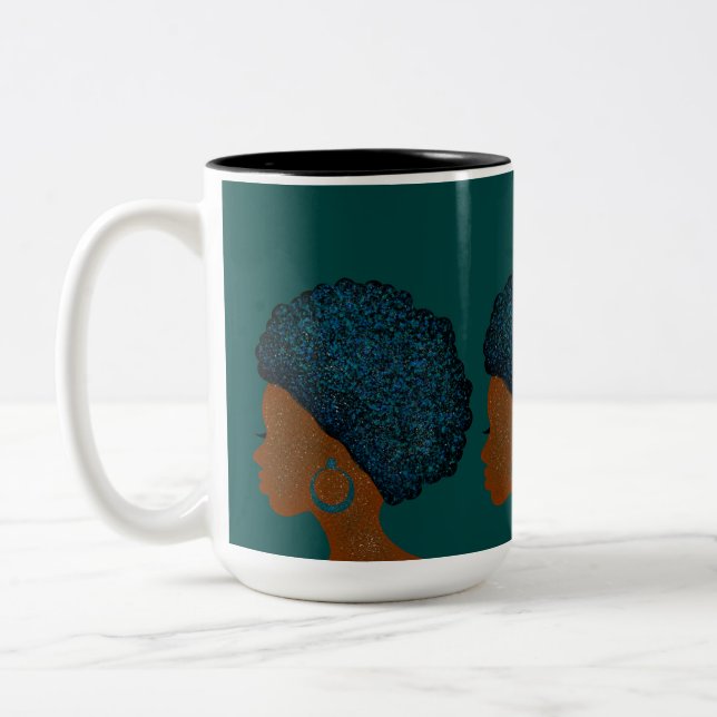 Verzaubererin Zweifarbige Tasse (Links)