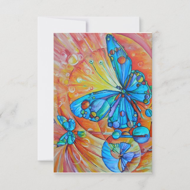 "Verzaubernde Anmut" Blankkarte Dankeskarte (Vorderseite)