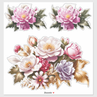 Verzaubernde Blume Blumenkleber anpassen Aufkleber