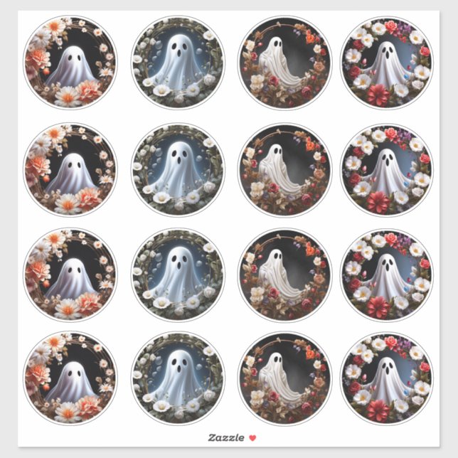 Verzaubernde Geister Blume Vinyl Stickers anpassen Aufkleber (Blatt)