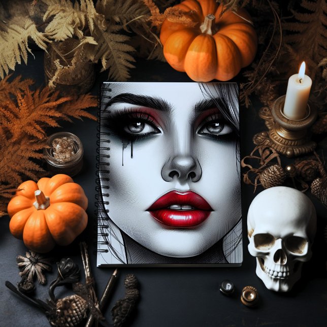 Verzaubernde gotische Maus - mutige Alternative Notizblock (Von Creator hochgeladen)