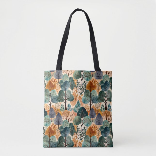 Verzaubernde Herbstbäume Tasche (Vorderseite)