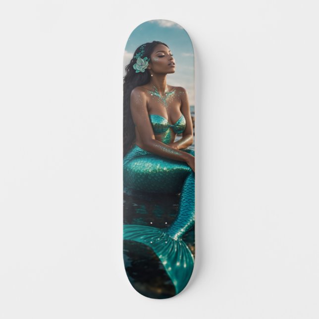Verzaubernde Meerjungfrau Skateboard (Vorderseite)