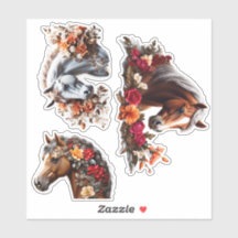Verzaubernde Pferde Vinyl Stickers anpassen