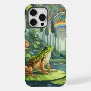 Verzaubernder William Morris Frosch im Wald iPhone 15 Pro Max Hülle