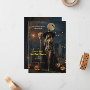 Verzauberndes Halloween Mitteilungskarte