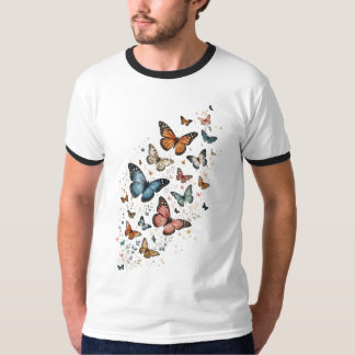 Verzauberndes Schmetterlings-Scatter-T-Shirt-Desig T-Shirt