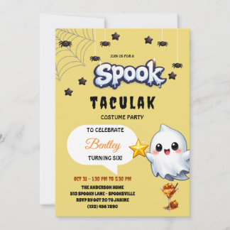 Verzauberndes Spooktacular Halloween Geburtstag Einladung
