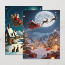 Verzauberndes Weihnachts-Winterdorf-Hintergrundbil