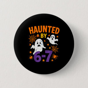 Verzauberte 67 Geist Mathelehrer Halloween Kostüm  Button