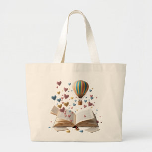 Verzauberte Abenteuer-Geschichtenbuch-Jumbo-Tasche Jumbo Stoffbeutel